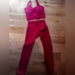 lululemon athletica vintage rose Leggings and Top Set